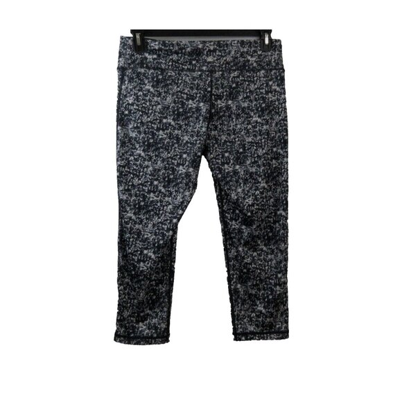 Inner Spirit Leggings Womens Size Large Black White Polyester Mid Rise Ankle - Picture 2 of 6